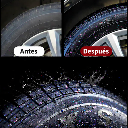 Crema protectora holográfica brillante para neumáticos AuraTire